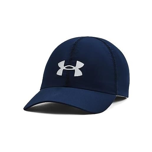 Under Armour men's shadow run adjustible hat , black (001)/reflective , one size fits most