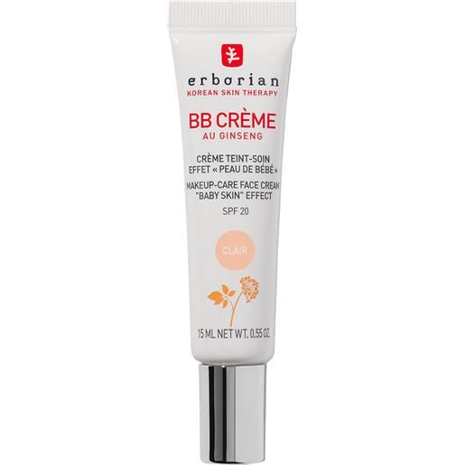 Erborian mini bb crème makeup-care face cream baby skin effect clair
