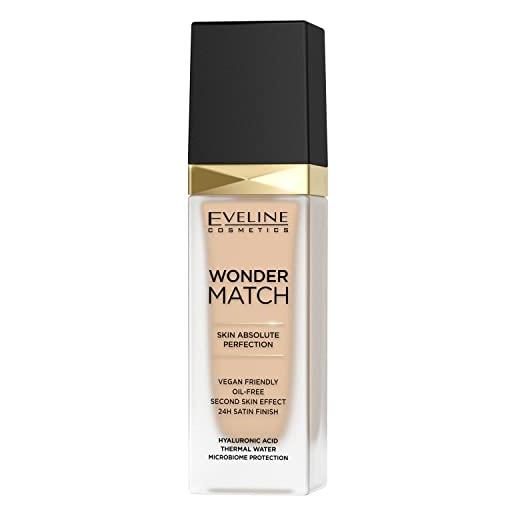 Eveline Cosmetics wonder match - fondotinta viso di lusso da 30 ml, 16 light beige
