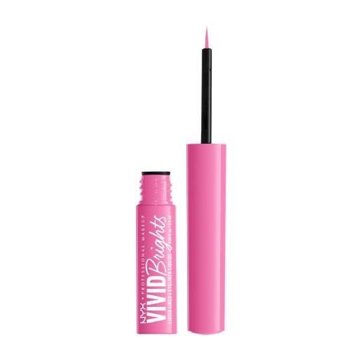 NYX Professional Makeup vivid brights eyeliner dai colori vivaci 2 ml tonalità 08 don´t pink twice