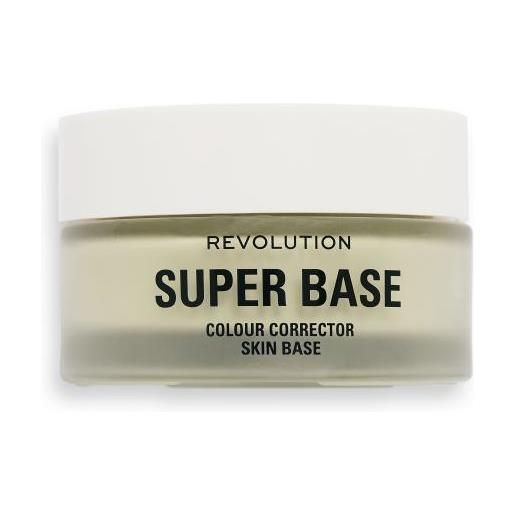 Makeup Revolution London superbase green colour corrector skin base fondotinta per il trucco contro arrossamenti e macchie di pigmento 25 ml