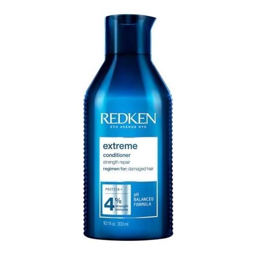 Redken |balsamo professionale extreme, trattamento fortificante per capelli danneggiati, 300 ml