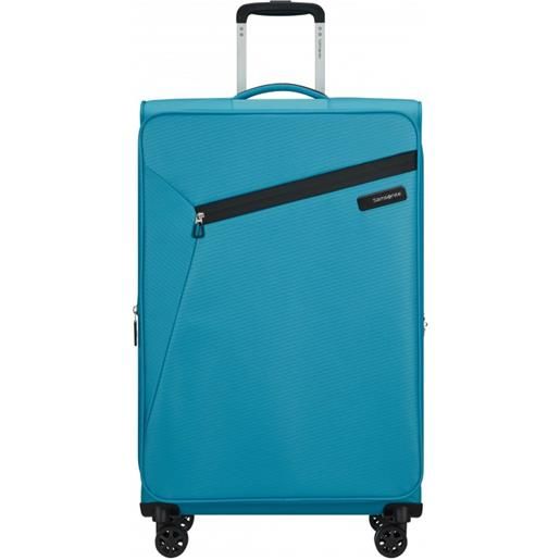 Samsonite trolley grande espandibile ultra leggero Samsonite linea litebeam col. Ocean blue 146854 1621