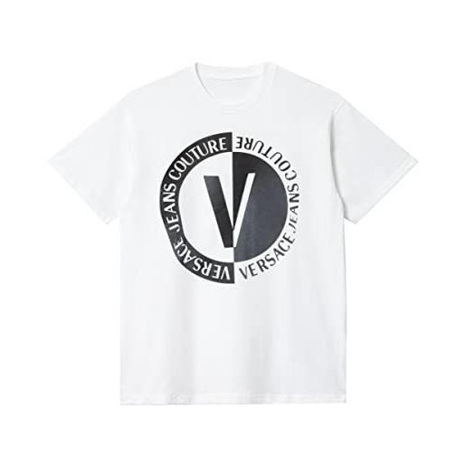 Versace jeans couture t-shirt e polo uomo 74gahi07 cj00i 003 bianco