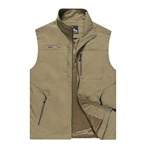 Gilet Senza Maniche Uomo Con Cappuccio Removibile - Leggero Per Primavera/Estate | In Poliestere - Foto 4