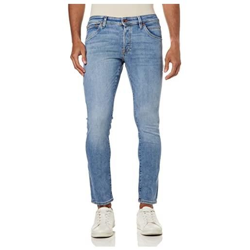 JACK & JONES jjiglenn jjfox spk 604 50sps noos jeans, blu denim, 27w x 32l uomo