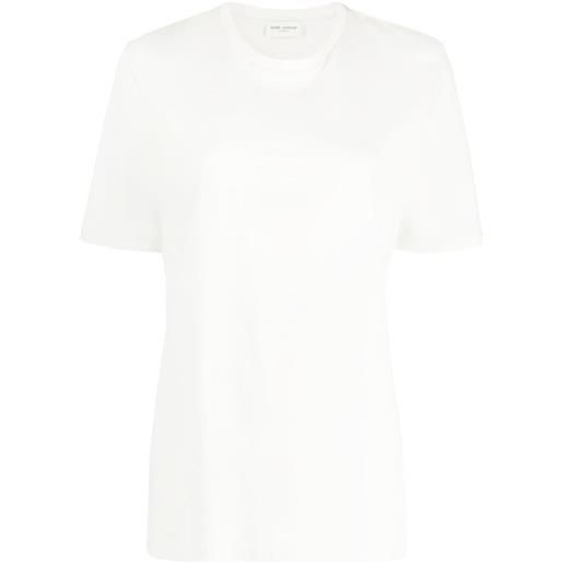Saint Laurent t-shirt con ricamo - bianco