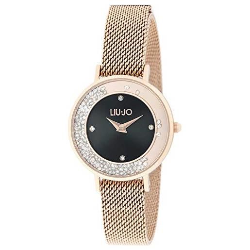 Liu Jo orologio da polso da donna mini dancing slim, colore oro rosa, con cinturino in acciaio inox, diametro cassa: 29 mm, tlj1694