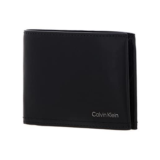 Calvin Klein duo stitch bifold 5cc w/coin ck black