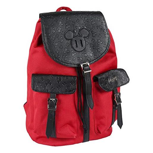 CERDÁ LIFE'S LITTLE MOMENTS mochila casual travel de mickey mouse color rojo - 37 cm licencia oficial disney studio, 0 hombre, cm