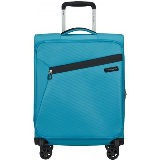 Samsonite trolley bagaglio a mano ultra leggero Samsonite linea litebeam col. Ocean blue 146852 1621