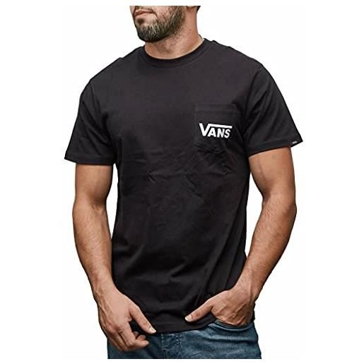 Vans otw classic t-shirt, nero (black-white y28), small uomo
