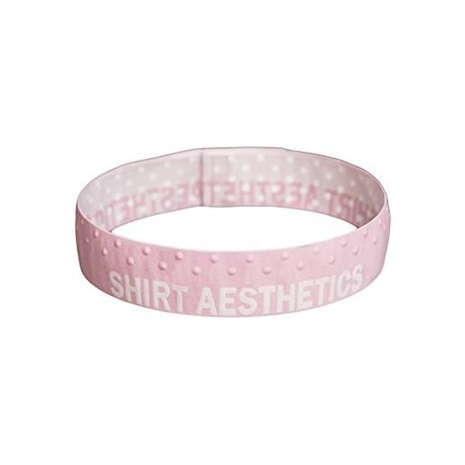 SHIRT AESTHETICS - ferma-camicia, per tenere la camicia nei pantaloni. 4 colori e 4 misure pink&white x-large