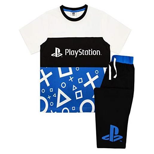 Playstation pigiama ragazzi regali per giocatori t-shirt e pantaloni pj set 7-8 anni