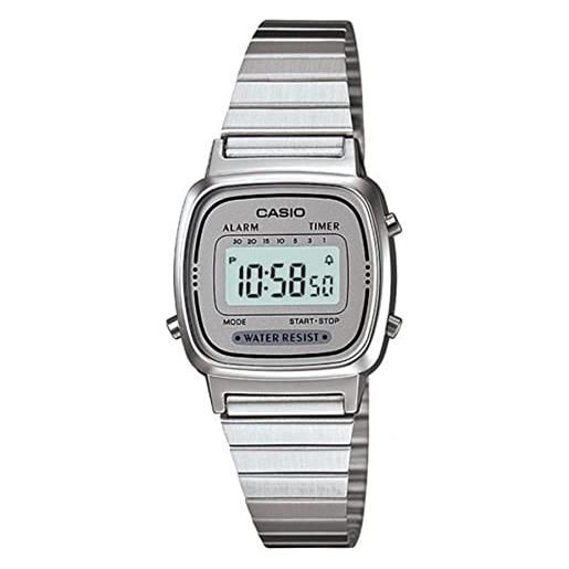 Casio - Sveglia digitale con timer, colore: nero, taglia unica