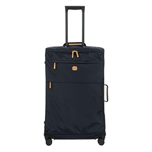 Bric's trolley grande collezione x-bag, valigia con 2 doppie ruote, resistente e ultra leggera, dimensioni 48x77x26cm, ocean blue