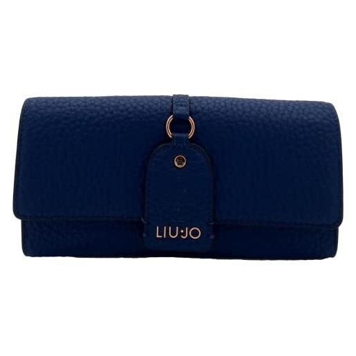 Liu Jo Jeans portafoglio grande con patta tamika liu jo 93953 sodalite blue, t. U. 