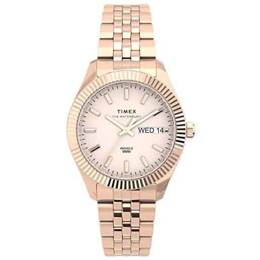 Timex orologio analogico al quarzo donna con cinturino in acciaio inossidabile tw2u78400