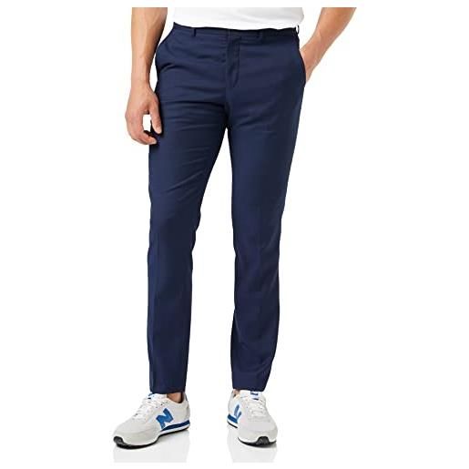 JACK & JONES premium - pantaloni uomo blu slim eleganti - taglia it 54