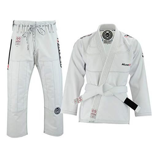 Malino fight wear brasiliano jiu jitsu suit bjj gi uniforme pearl weave 100% cotone 550gsm (a4, blu)