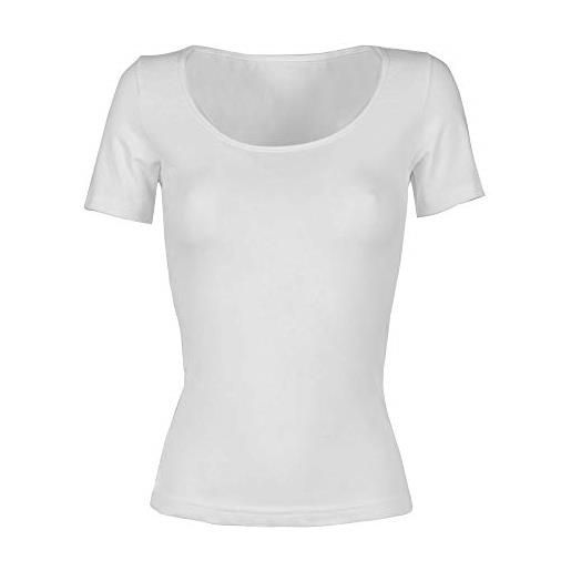 Cotonella (3pz) t-shirt in cotone elasticizzato (bianco)