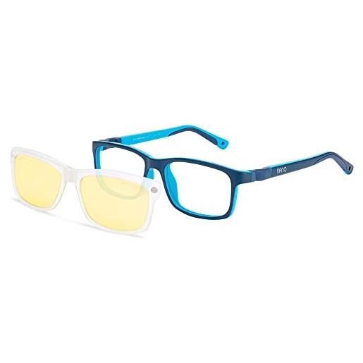 NANOVISTA fangame bb 3.0, occhiali unisex-adulto, bicolor azul mate/cian, 52