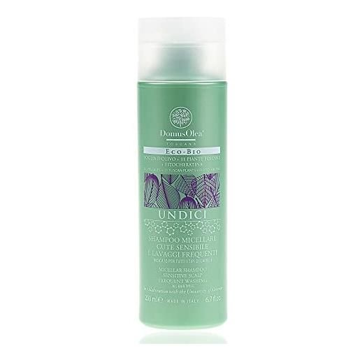 Domus olea toscana shampoo micellare cute sensibile e lavaggi frequenti 200 ml indicato per tutti i tipi di capelli