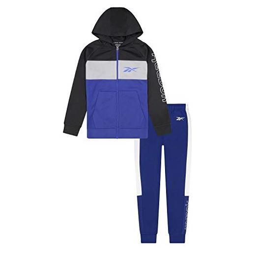 Reebok set lit giacca y pantalone tuta sportiva bambini, bambino, b49219rbi, rosso, 6 años