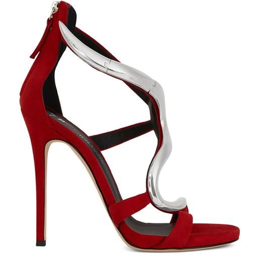 Giuseppe Zanotti sandali venere con tacco a stiletto 120mm - rosso