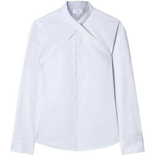 Off-White camicia con design a incrocio - blu