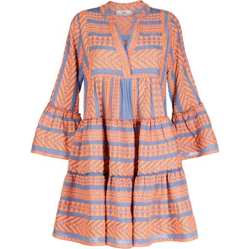 Devotion abito ella con stampa grafica - arancione