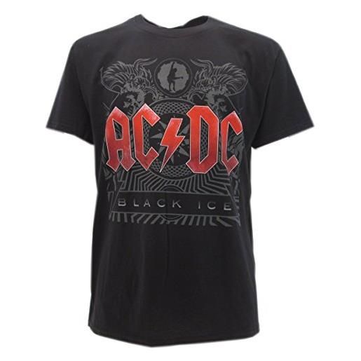 t-shirteria t-shirt originale ac-dc black ice nero