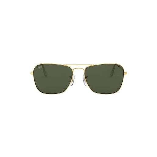 Ray-Ban rb 3136 occhiali da sole, oro (gold), 58 mm unisex-adulto