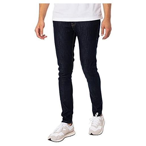 JACK & JONES jjiglenn jjoriginal mf 821 jeans, blu denim, 33w x 30l uomo