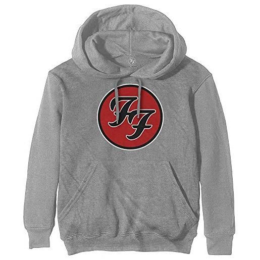 Tee Shack foo fighters ff logo ufficiale felpa con cappuccio (large)