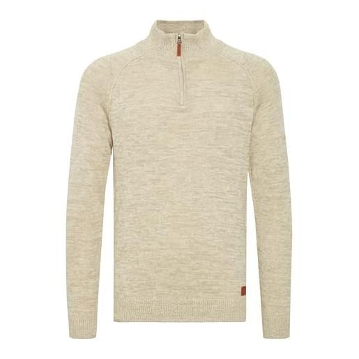 b BLEND blend danovan maglione con collo alto pullover troyer da uomo con collo alto stampa, taglia: 3xl, colore: charcoal (70818)