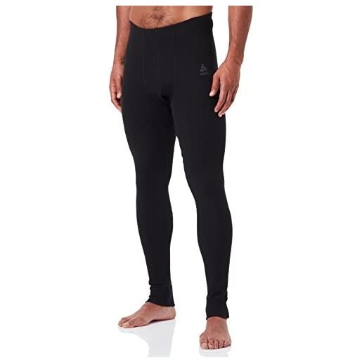 Odlo bl bottom long active warm-black, biancheria intima funzionale, pantaloni e leggings uomo, s