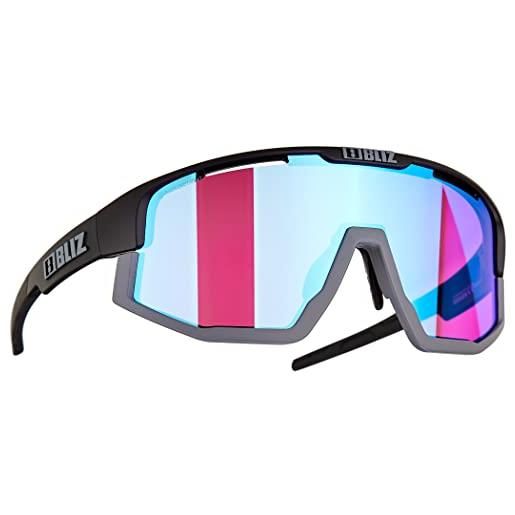 Bliz occhiali sportivi vision nordic light, matt black-violet blue multi