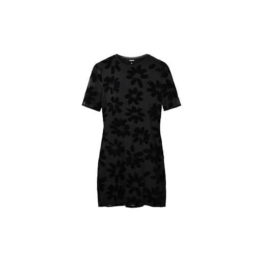 Desigual vest_oxford 2000 dress, nero, m donna