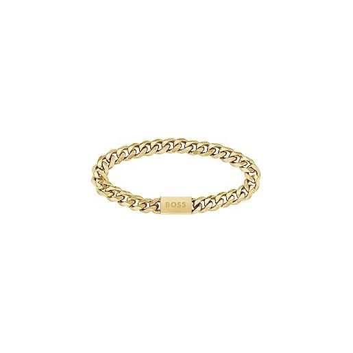 BOSS jewelry braccialetto a catena da uomo collezione chain for him oro giallo - 1580403m