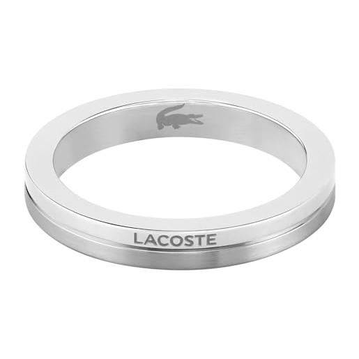Lacoste anello da donna collezione virtua in acciaio inossidabile - 2040206b