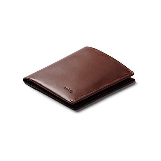 Bellroy note sleeve, portafoglio sottile in pelle, edizioni rfid disponibili (max. 11 carte, banconote e monete) - cocoa - rfid