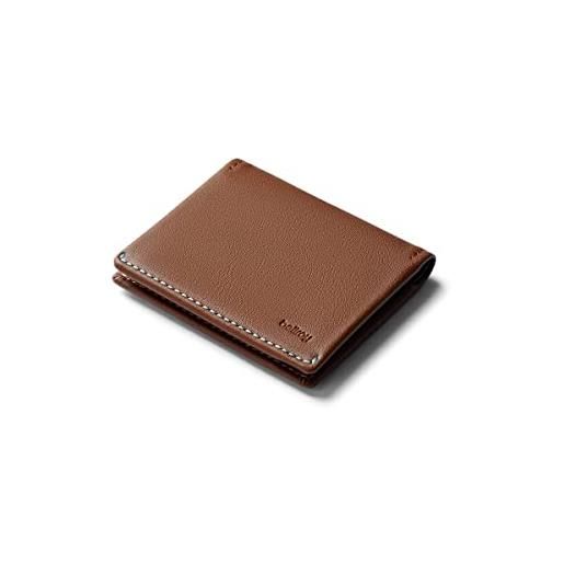 Bellroy slim sleeve, portafoglio sottile in pelle (max. 12 carte e banconote) - hazelnut