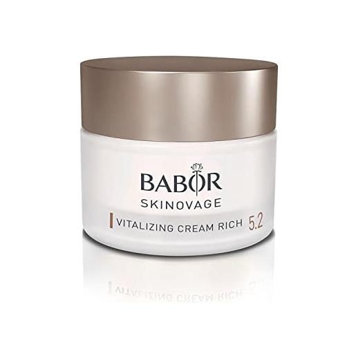BABOR skinovage vitalizing cream rich, ricca crema viso per pelle stanca e stressata, idratante rivitalizzante, 1 x 50 ml