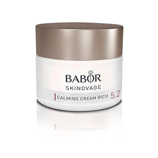 BABOR skinovage calming cream rich, ricca crema viso per pelli sensibili, trattamento idratante senza coloranti o profumi, vegana, 1 x 50 ml