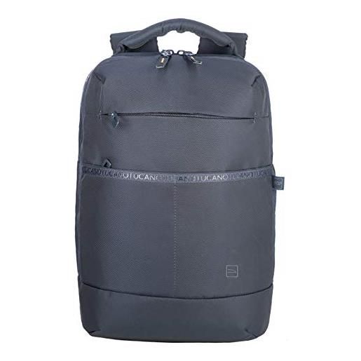 Tucano - astra backpack backpack, zaino viaggio porta pc compatibile con mac. Book pro/air 13 e laptop 13, in poliestere riciclato. Imbottito e protettivo con anti shock system