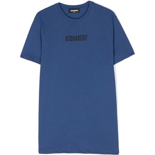 Dsquared 2 kids t-shirt in cotone blu