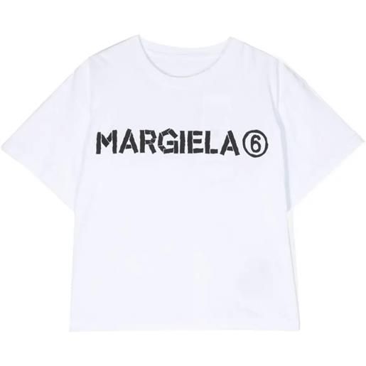 MM6 Maison Margiela kids t-shirt in cotone bianco