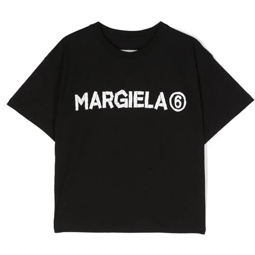 MM6 Maison Margiela kids t-shirt in cotone nero