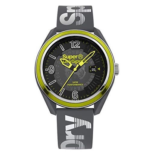 Superdry orologio analogueico quarzo uomo con cinturino in silicone syg250e